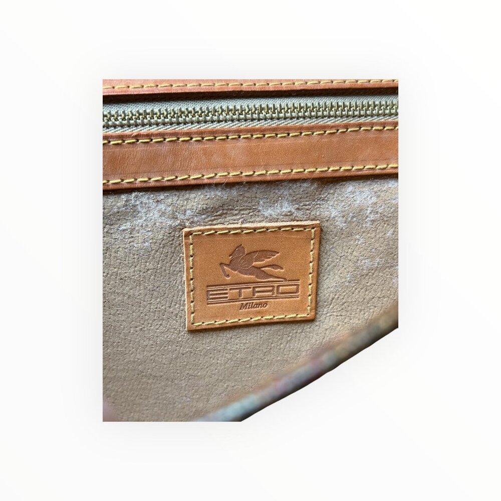 Vintage ETRO Paisley Envelope Clutch - Picture 7 of 8